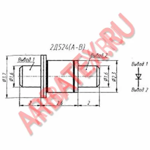 2Д524А диод фото 3 2Д524А диод фото 3